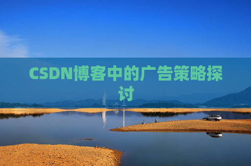 CSDN博客中的广告策略探讨